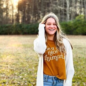Joyfolie "Be a Nice Human" Tee